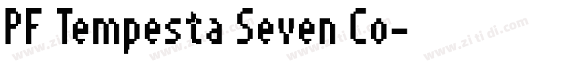 PF Tempesta Seven Co字体转换